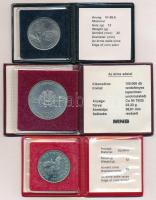 1981. 100Ft Ni "FAO I. - Világélelmezési nap" eredeti tokban, tanúsítvánnyal + 1982. 100Ft...