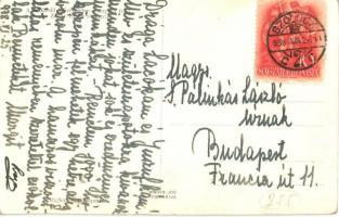 Szolnok, Művésztelep a Zagyva felől. Zádor István rézkarca