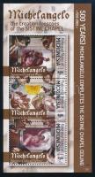 Michelangelo paintings mini sheet set, Michelangelo festmények kisívsor