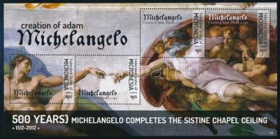 Michelangelo festmények kisívsor Michelangelo paintings mini sheet set