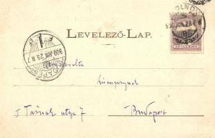 Szolnok, Református templom, híd. Szigeti H. kiadása (EK)