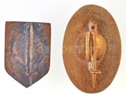 DN "Goldberger Törzsgárda" zománcozott jelvény (13x19mm) + "Ganz Daru és Kazángyár 18...