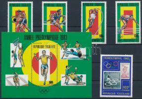 1982-1983 Nyári olimpia sor + blokk, 1982-1983 Summer Olympics set + block