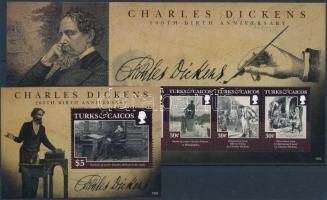 Charles Dickens minisheet + block, Charles Dickens kisív + blokk