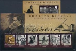 2012 Charles Dickens kisív Mi 1893 -1898 + blokk Mi 241
