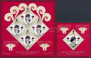 II. Erzsébet királynő kisív + blokk, Queen Elizabeth II. mini sheet + block