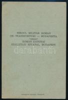 1945 Certificat de călătorie, a budapesti román katonai szállítási hivatal kitöltött igazolványa