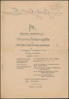 1933 Berlin, evezős verseny programfüzete, német nyelven / Berlin, rowing competition programme