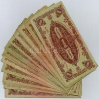 1945. 10.000P (30x) legtöbb "MNB" bélyeggel T:III,III-