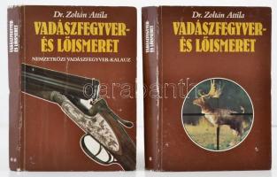 Dr. Zoltán Attila: Vadászfegyver- és lőismeret. Nemzetközi vadászfegyver-kalauz. 1-2. köt. Bp., 1981, Mezőgazdasági Könyvkiadó-Interpress Kiadó. Kiadói kartonált papírkötés, kopott borítóval.