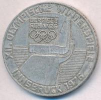 Ausztria 1976. 100Sch Ag Innsbruck - XII. téli olimpia / Lesikló sánc T:2 Austria 1976. 100 Schilling Ag Winter Olympics Innsbruck / Ski take-off ramp C:XF Krause KM#2929