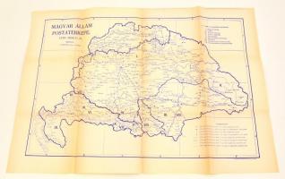 A Magyar Állam postatérképe 1750-1850. 75x55 cm