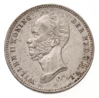 Hollandia 1848. 25c Ag II. Vilmos (3,55g) T:1- Netherlands 1848. 25 Cents Ag William II (3,55g) C:AU Krause KM#76