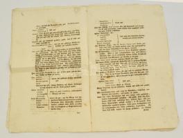 1785 Pozsonyi (Arany kötél) patika nyilvános árverésének részletes hirdetménye / Detailed announceme...