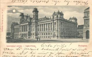 1899 Budapest V. Igazságügyi palota. Divald Károly 11. sz. (EK)