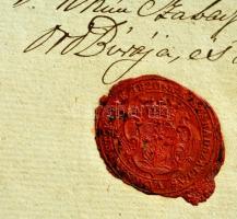 1830 Kiskunszabadszállás város szerződése Kunszentmiklósi árenda tárgyában. A városi elöljárók aláír...