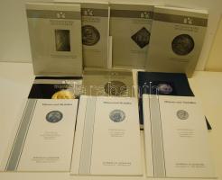 6db klf Künker és 5db klf Bankhaus Aufhäuser árverési katalógus 1984-2003-ig