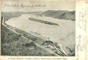 Kovácspatak, Kovacov; A Vasúti Altisztek Országos Otthona különvonatú kirándulási helye. Dunai kiköt...