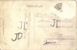 Trencsén, Trencín; vár. Gansel Lipót kiadása / castle (Rb)