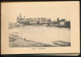 cca 1900 Krakkó, városképes album, 20 db képpel, szecessziós borítóval / Kraków, town-view album wit...