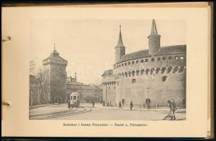 cca 1900 Krakkó, városképes album, 20 db képpel, szecessziós borítóval / Kraków, town-view album wit...