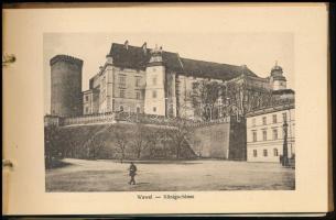 cca 1900 Krakkó, városképes album, 20 db képpel, szecessziós borítóval / Kraków, town-view album wit...