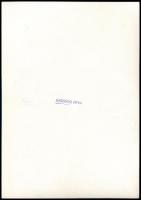 cca 1980 Színházi fotó, hátoldalán Grencsó István bélyegzéssel, 17,5x12 cm