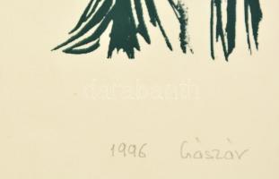 Császár Attila (1951-2002): Szenvedés, szitanyomat, papír, jelzett, számozott (20/4), 61×43 cm