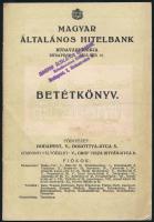 1946 a Magyar Általános Hitelbank betétkönyve adópengőről
