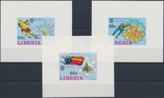 Winter Olympics: Innsbruck imperforated set in blockform Téli olimpia: Innsbruck vágott sor blokk fo...