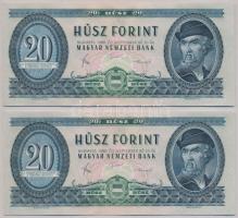 1980. 20Ft (2x) sorszámkövetők T:II
Adamo F17