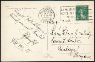 1938 Berkessy Elemér (1905-1993) válogatott labdarúgó saját kézzel írt képeslapja