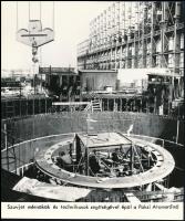 cca 1980-1985 Épül a paksi atomerőmű, sajtófotó, 24x20 cm