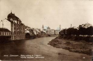 Nagyvárad, Oradea; Körös baloldali városrész / Malul stang al Crisului / river bank