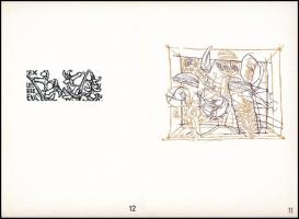 Magyar kisgrafika 1974 mappa. 12 db ex libirs egy kivételével (Kondor Lajos) mind jelzett (Ágotha, B...