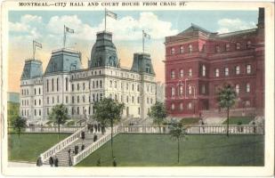 Montréal, City Hall and Court House from Craig Street (kis szakadás / small tear)