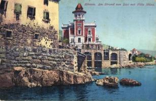 Abbazia, Am Strand von Icicic mit Villa Münz (fl)