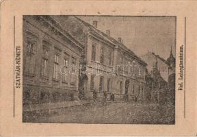 Szatmárnémeti, Satu Mare; Református leánygimnázium / girl grammar school &quot;1940 Szatmárnémeti visszatért&quot; So. Stpl