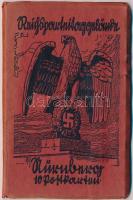 Nürnberg, Nüremberg; Reichsparteitag / swastika - leporello postcard booklet with 10 cards
