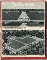 Nürnberg, Nüremberg; Reichsparteitag / swastika - leporello postcard booklet with 10 cards