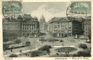 Budapest V. Szabadság tér. TCV card, képeslapfüzetből (EK)