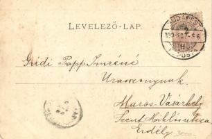 1899 Budapest I. Mátyás templom, hintó. Schmidt Edgar kiadása (EK)