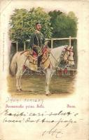 Javaansche prins Solo / Javanese prince. folklore + K.u.K. Feldjäger Baon No. 28. s: Jan van der Heyden (r)