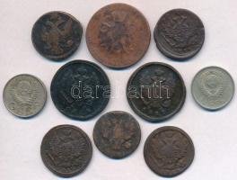 Orosz Birodalom / Szovjetunió 1750-1978. 10db-os vegyes fémpénz tétel T:2-3-
Russian Empire / Sovie...