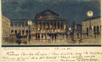 München Nationaltheater Litho