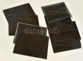 cca 1948 Eger, tablóképek egri középiskolákból, a Gráf-fotóműterem felvételei nagyméretű üveglemez n...