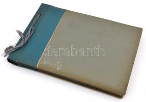 cca 1960 Pécs, privát fotóalbum, 32 db pécsi városképpel, 13x18 cm