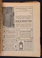 1909 a Magyar Iparművészet 6 lapszáma (2. évf. 2-5., 8., 10. sz.), példányonként változó, kissé sérü...