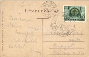 Bánffyhunyad, Huedin; Király utca, Hirschfeld Ferenc üzlete. Ábrahám M. kiadása / street view, shop ...