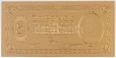 DN 5P aranyozott bankjegy replika T:I